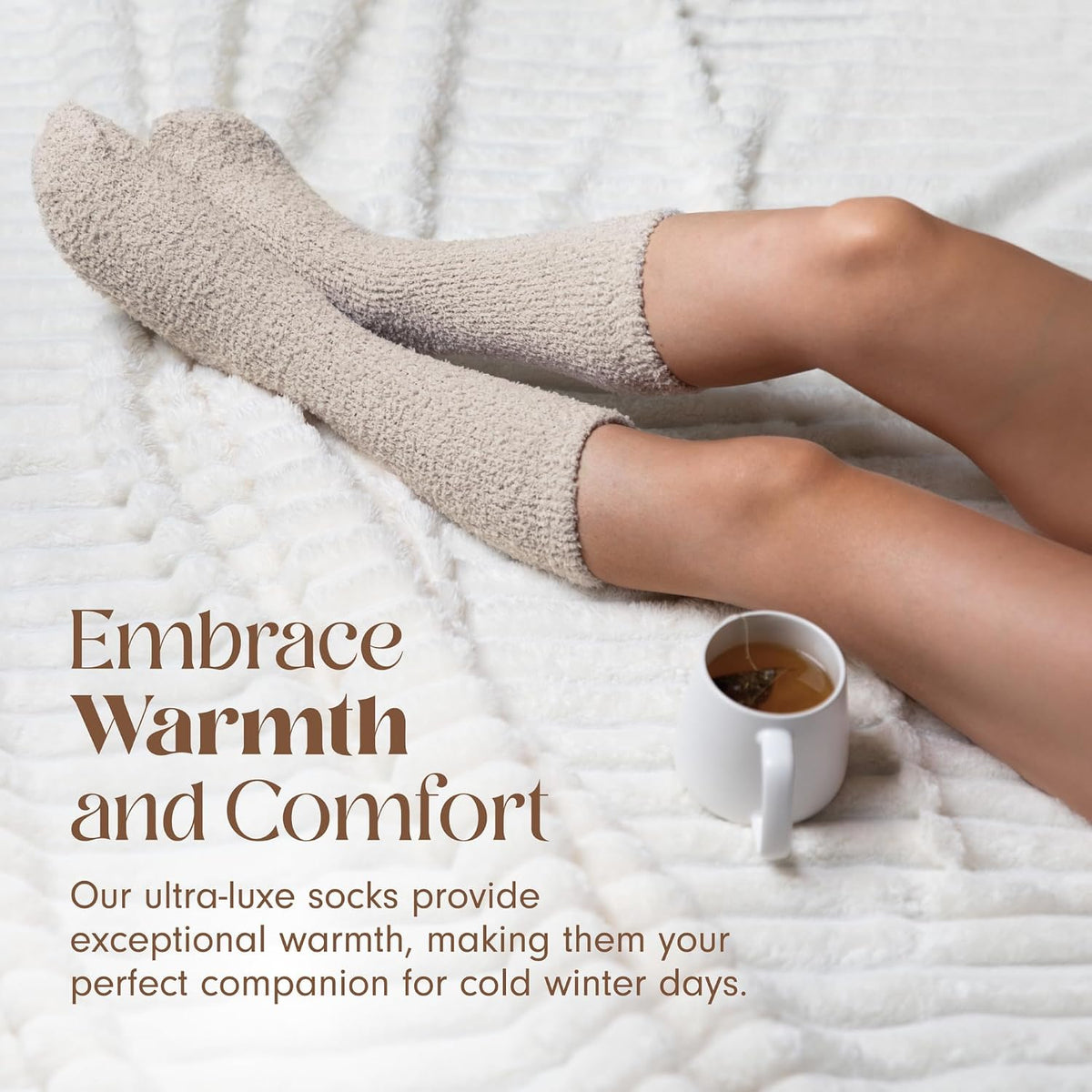 Warm & Cozy Ultra-Luxe Cloud Fuzzy Socks, Gifts for Women