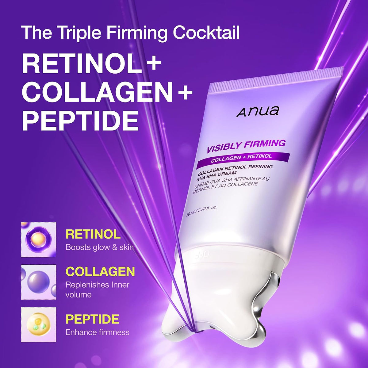 Collagen Retinol Refining Gua Sha Cream, 2.7 Fl.Oz
