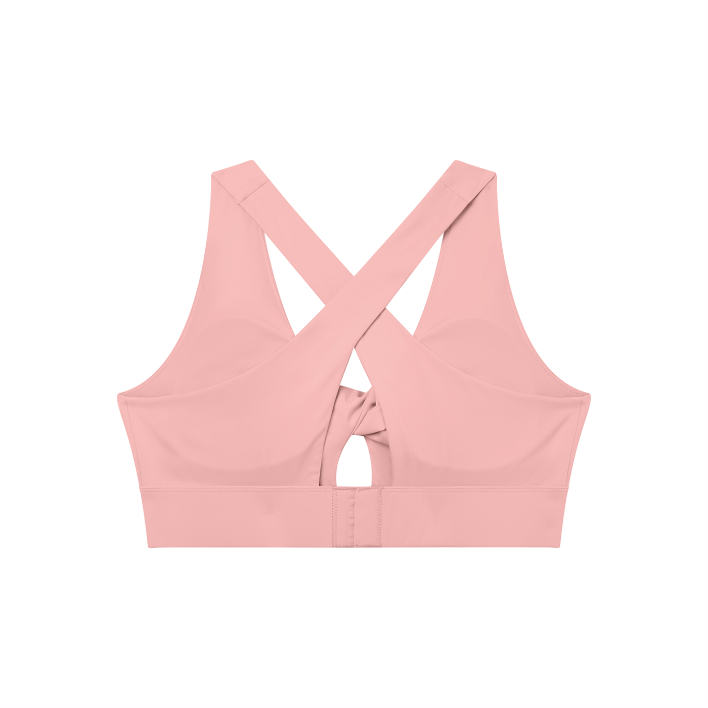 Women’s Twist Front V-Neck Sports Bra – Flattering Workout Crop Top