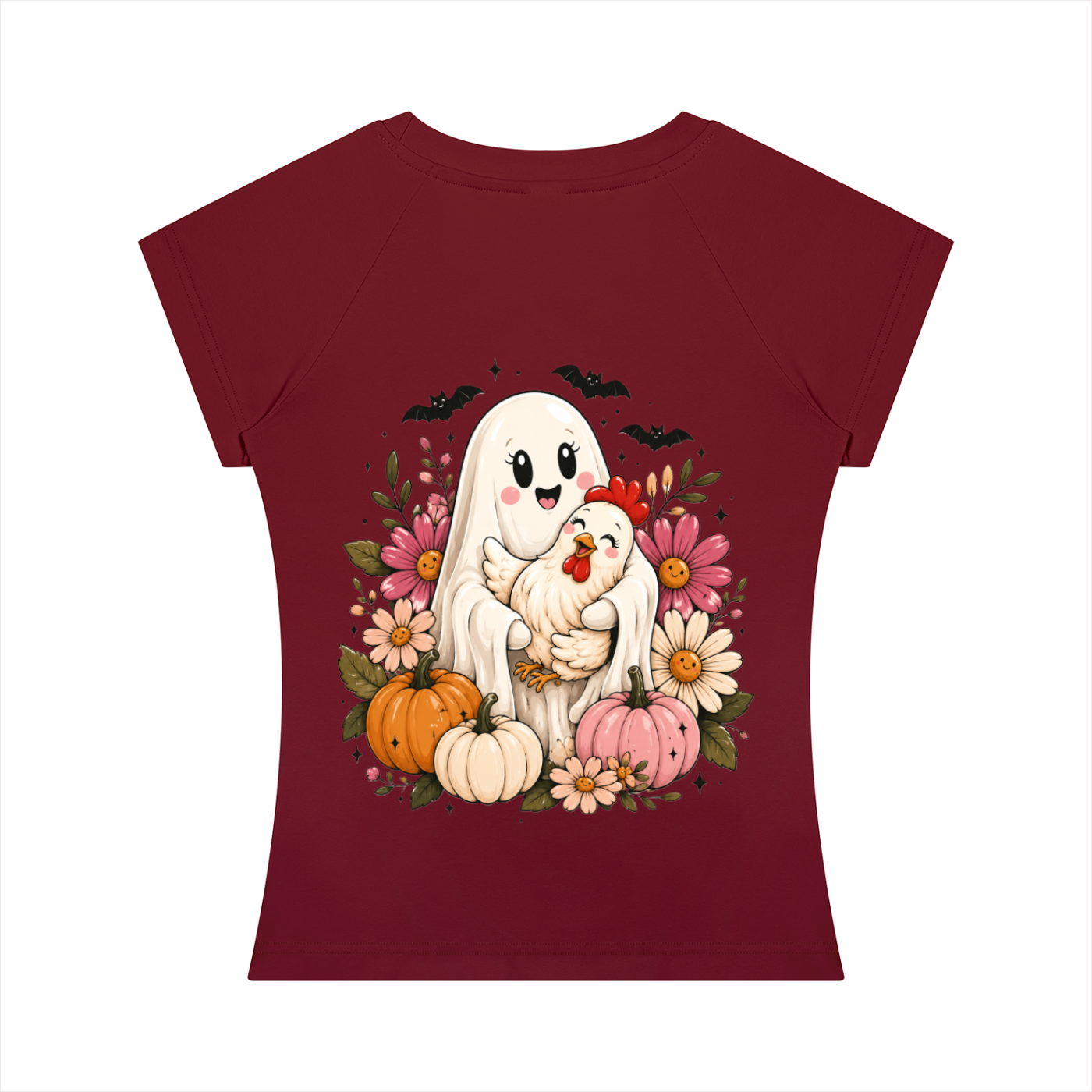 Women’s Slim Fit Raglan T-Shirt | Stretch Cotton Fitted Everyday Tee