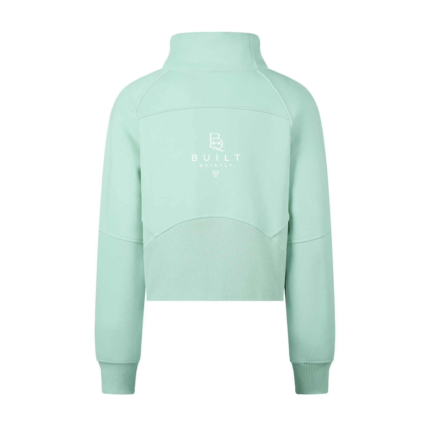 Women’s Cropped Half-Zip Sweatshirt – Cozy Gym & Athleisure Pullover