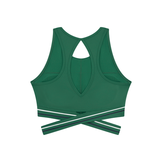 Women’s Criss-Cross Sports Bra – Backless Yoga & Workout Crop Top