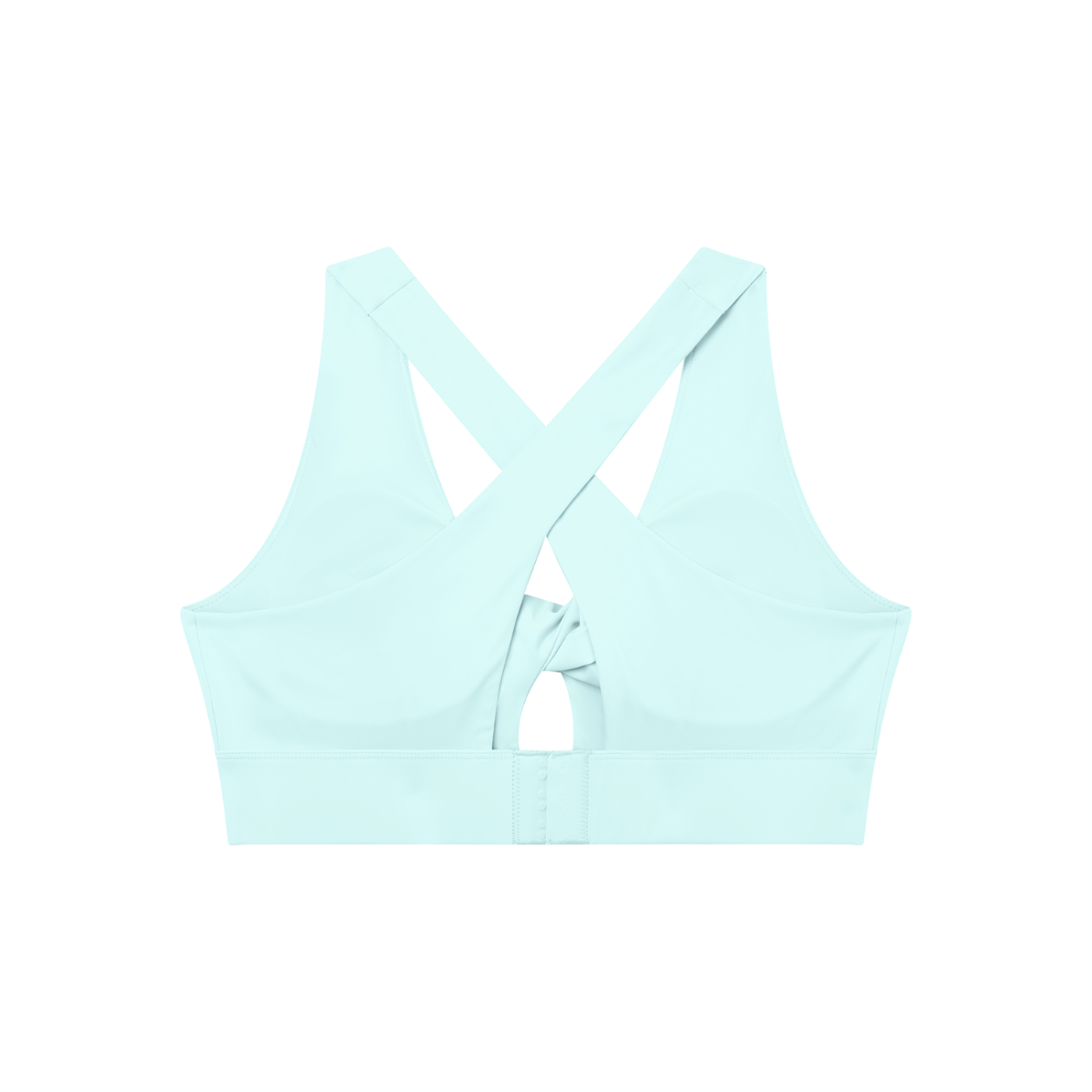 Women’s Twist Front V-Neck Sports Bra – Flattering Workout Crop Top