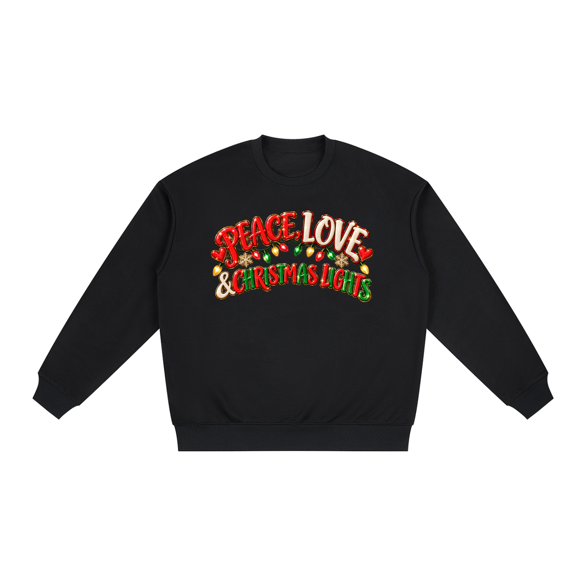 Oversized Drop Shoulder Crewneck Sweatshirt