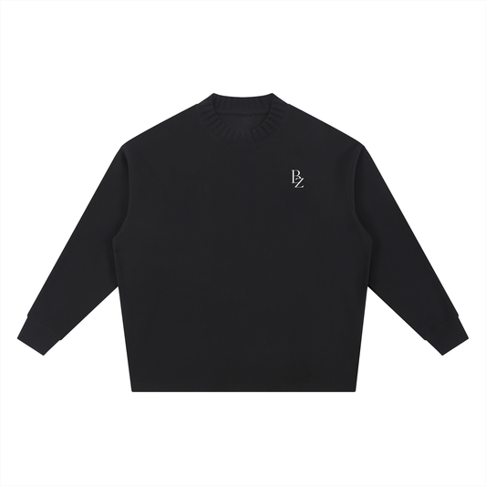 Unisex Oversized Crewneck Sweatshirt – Drop Shoulder Cotton Blend Pullover