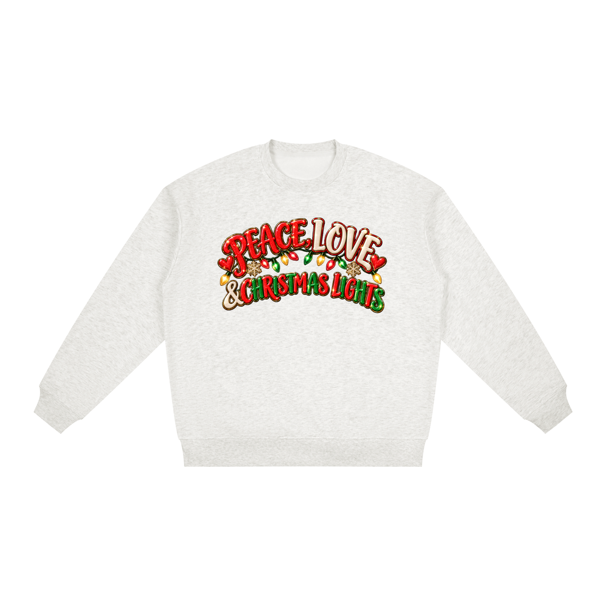 Oversized Drop Shoulder Crewneck Sweatshirt