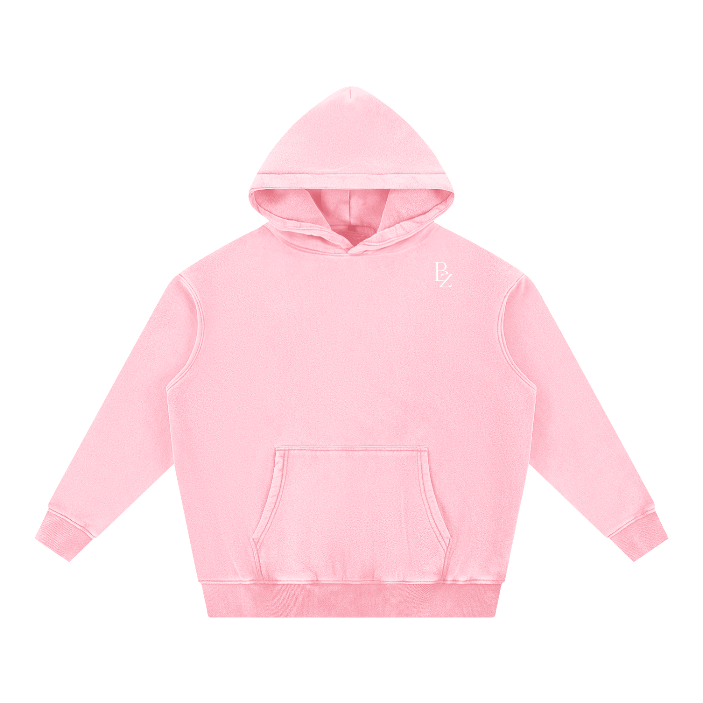 Snow Wash Oversized Fleece Hoodie – Vintage Unisex Streetwear Hoodie
