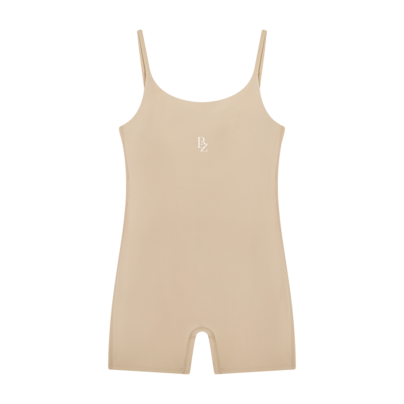 Women’s U-Neck Sculpting Workout Romper – Yoga & Gym One-Piece