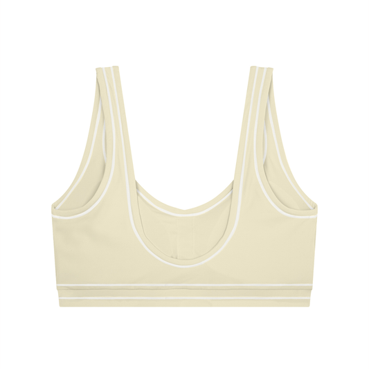 Women’s Topstitch Sports Bra – U-Neck Yoga & Workout Crop Top