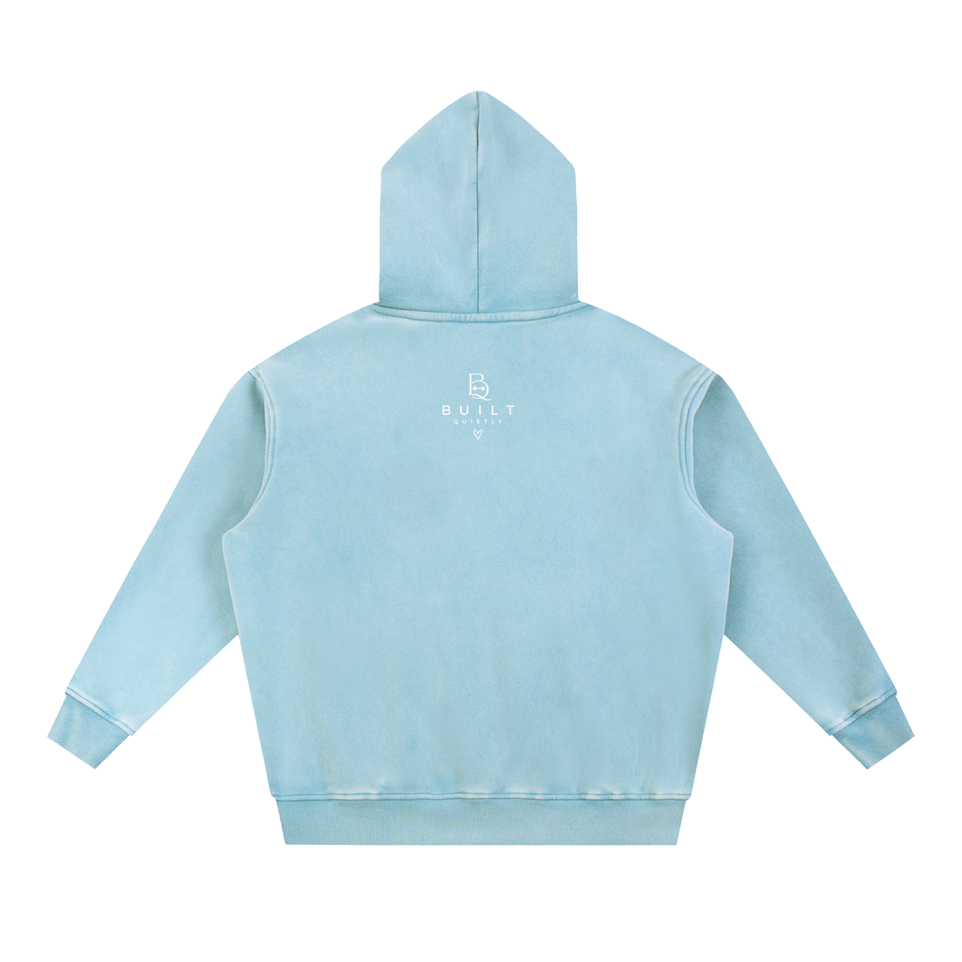 Snow Wash Oversized Fleece Hoodie – Vintage Unisex Streetwear Hoodie