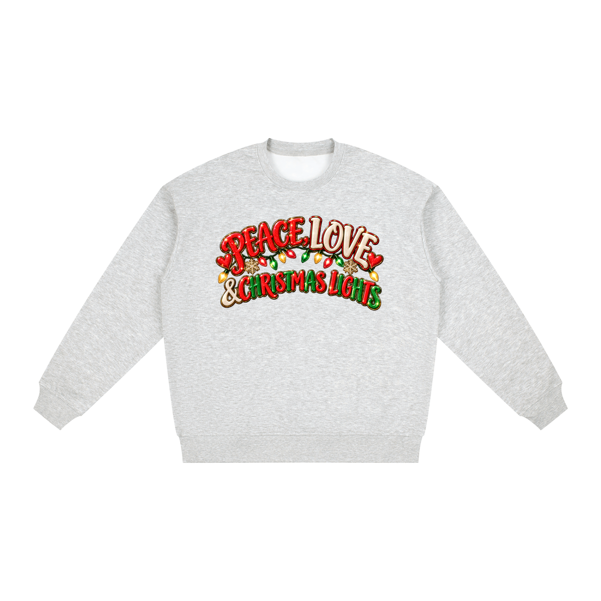 Oversized Drop Shoulder Crewneck Sweatshirt