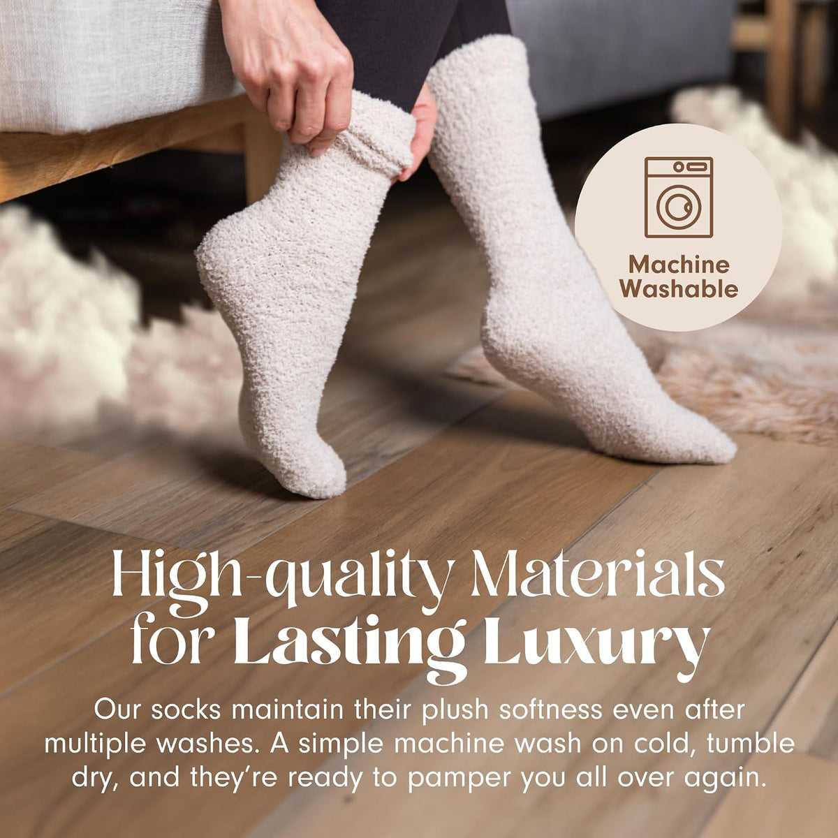 Warm & Cozy Ultra-Luxe Cloud Fuzzy Socks, Gifts for Women