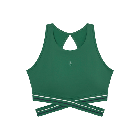 Women’s Criss-Cross Sports Bra – Backless Yoga & Workout Crop Top