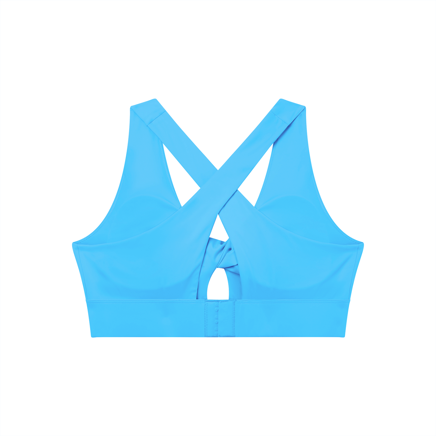 Women’s Twist Front V-Neck Sports Bra – Flattering Workout Crop Top
