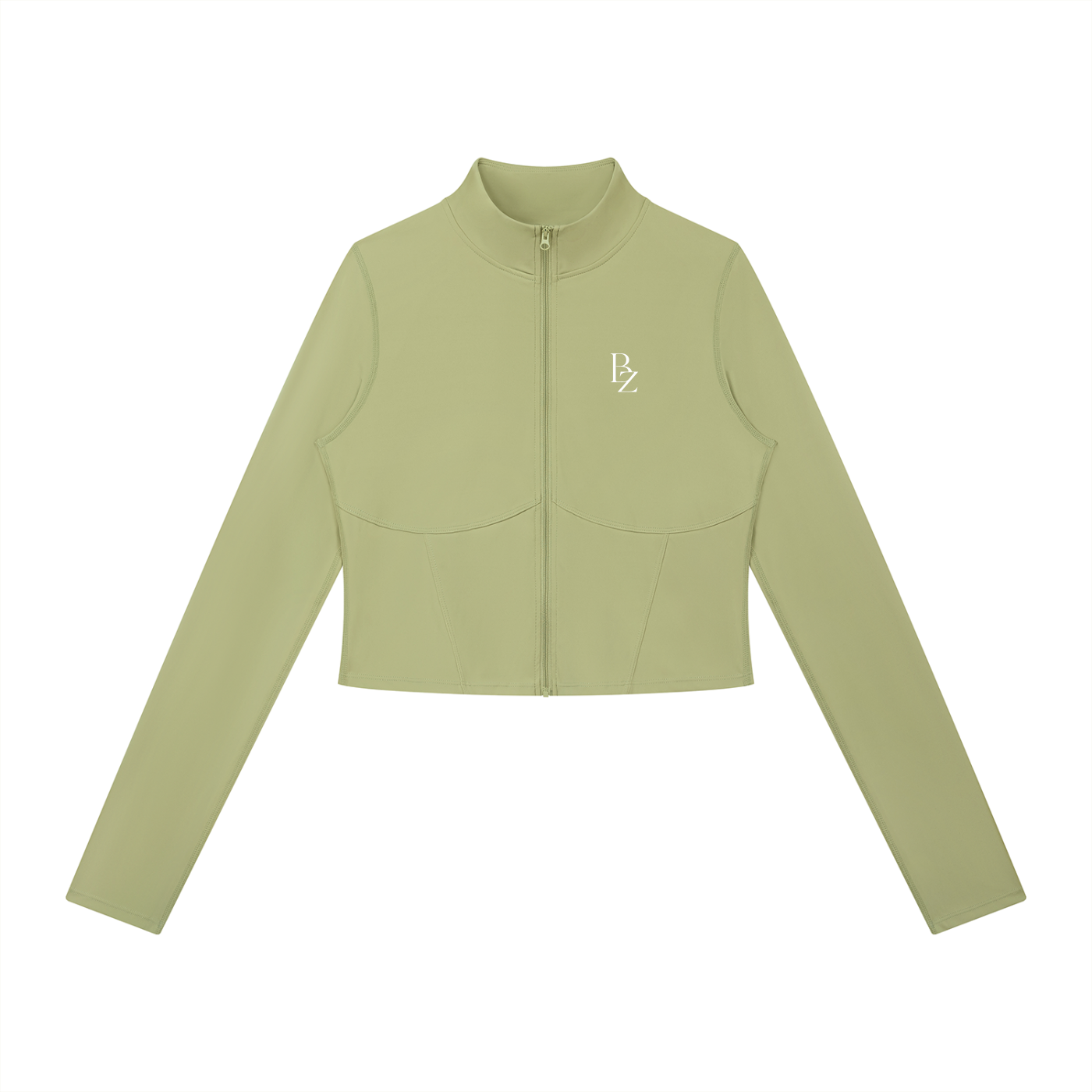 Women’s Sculpting Full-Zip Workout Jacket – Fitted Yoga & Running Jacket