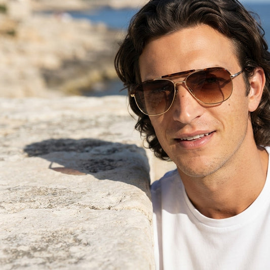 Vintage Metal Pilot Sunglasses – Retro Unisex Aviator Shades