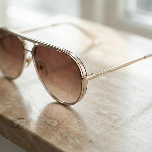 Vintage Metal Pilot Sunglasses – Retro Unisex Aviator Shades